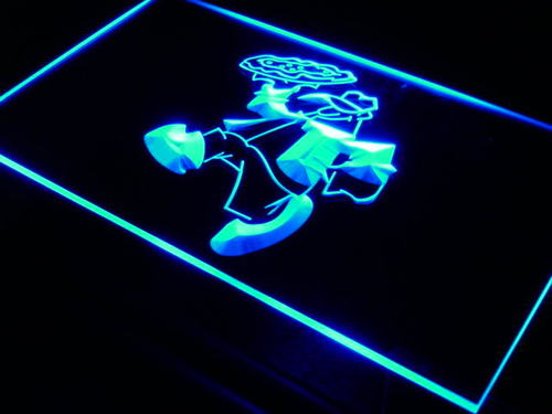 Pizza Cafe Shop Restaurant Neon Light Sign
